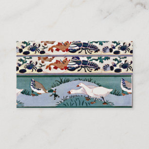 Carte de profil vintage Oiseaux