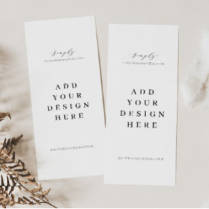 Carte de programme de menu 4 po x9 po Impression