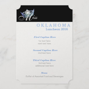Carte de programme Miss America Classic Shimmer Lu