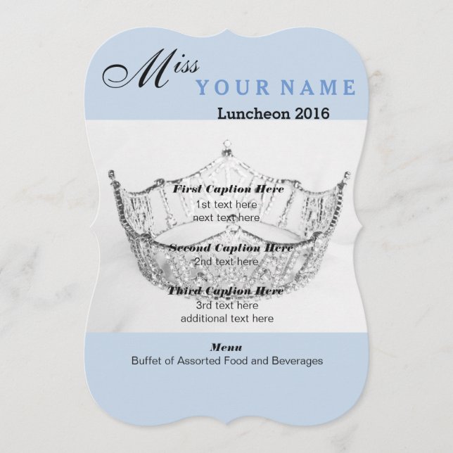 Carte de programme Retro Luncheon (Devant)