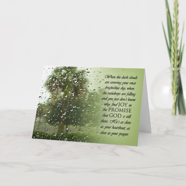 Carte de promesse de jour pluvieux (Devant)