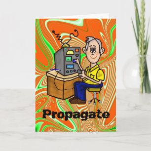 Carte de propagation d'esprit de Noël de