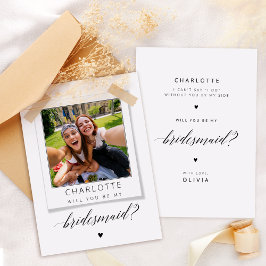 Carte de proposition Bridesmaid Russe Photo