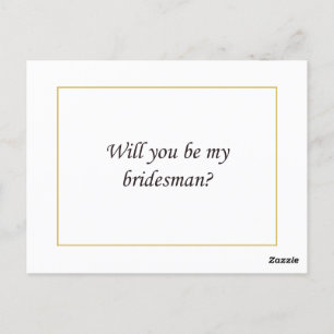 Carte de proposition Bridesman