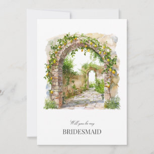 Carte de proposition de Bridesmaid