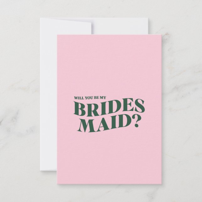 Carte de proposition de Bridesmaid (Devant)