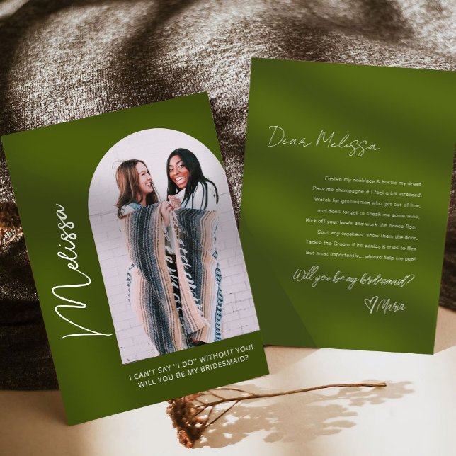 Carte de proposition de demoiselle d'honneur minim (Créateur téléchargé)