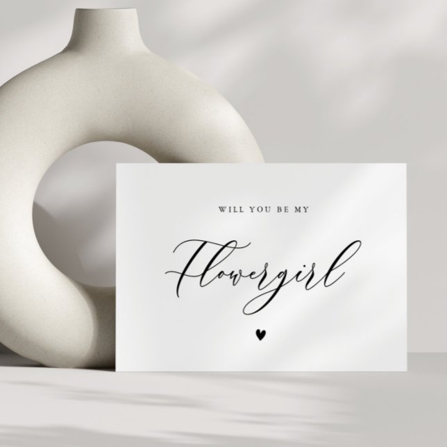 carte de proposition de fleuriste de script modern (Créateur téléchargé)