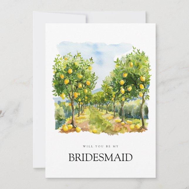 Carte de proposition de la Bridesmaid en carrelage (Devant)