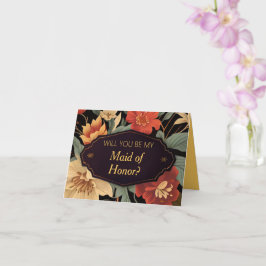 carte de proposition de la domestique d'honneur