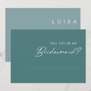 Carte de proposition de la femme de ménage verte e