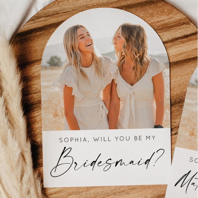 Carte de proposition de la servante d'information  (Bridesmaid Proposal Card)