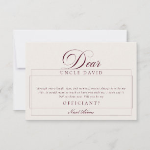 Carte de proposition de mariage classique ivoire b