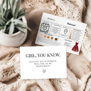 Carte de proposition de mariage de carte d'informa