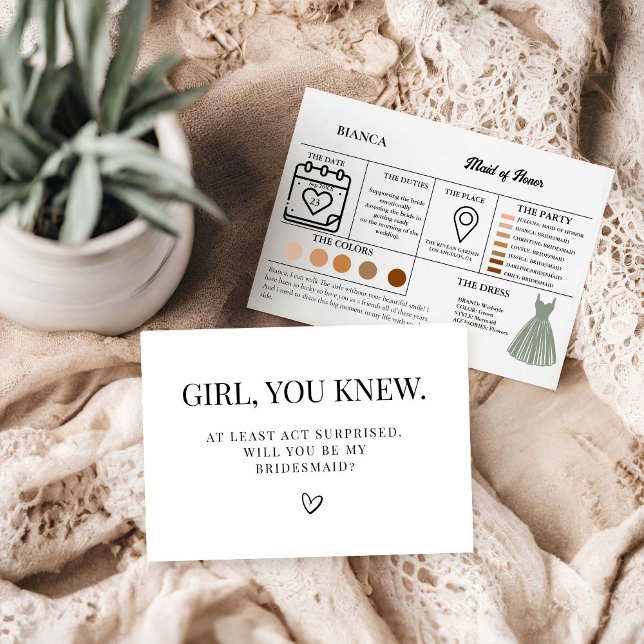 Carte de proposition de mariage de carte d'informa (Créateur téléchargé)