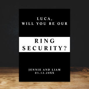 Carte de proposition de sécurité de bague de maria