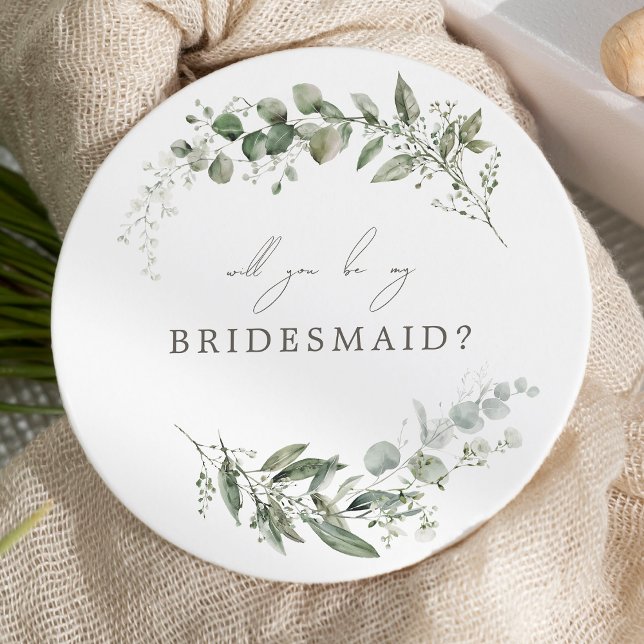 Carte de proposition Elégant Mariage Botanique Bri (Créateur téléchargé)