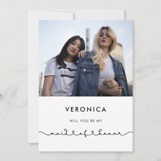 Carte de proposition Maid of Honor (Devant)