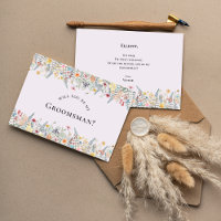 Carte de proposition simple Fleur sauvage Lavender