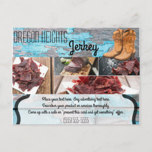 Carte de publicité commerciale Bleu Bois grange Po