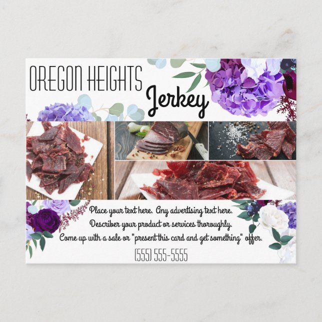 Carte de publicité commerciale Lavender Hibiscus s (Devant)