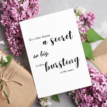 Carte de puzzle unique - Révélation de bébé éclata