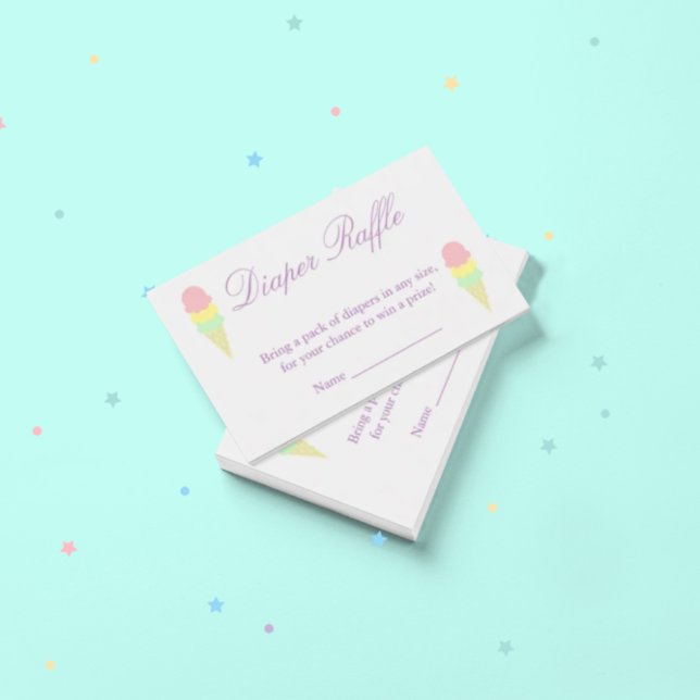 Carte de rabat Baby shower de couches de glace d'é (Créateur téléchargé)