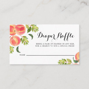 Carte de rabat Baby shower de l'aquarelle Peaches