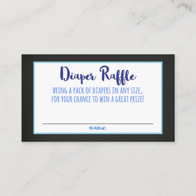 Carte de rabat Boy Blue Ombre Baby shower (Devant)