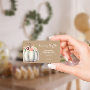 Carte de rabat citrouille Baby shower d'automne