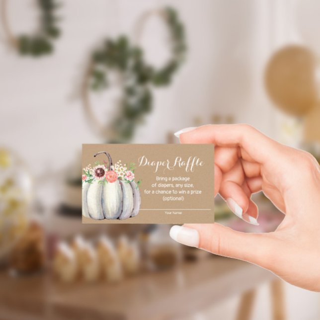 Carte de rabat citrouille Baby shower d'automne (Créateur téléchargé)