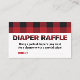 Carte de rabat de Baby shower de Buffalo Plaid