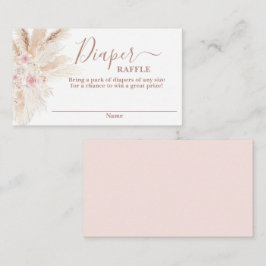 Carte de rabat de baby shower Tropical Rose