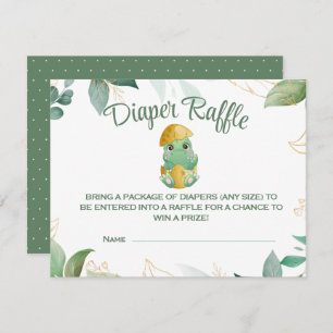 Carte de rabat Dino Egg Baby shower