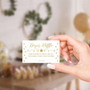 Carte de rabat pour bébé Little Star Gold Twinkle