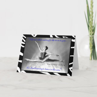 Carte de Rachel Phillips de ballerine