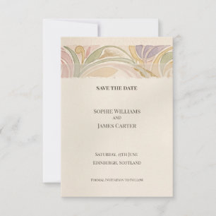 Carte de rappel Cream Floral Nouveau