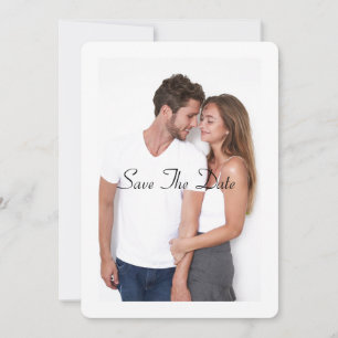 Carte de rappel de date de mariage à motif floral 