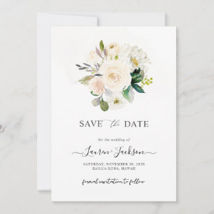 Carte de rappel de mariage ArtsApp H2 Alabaster Ro