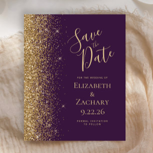 Carte de rappel de mariage élégante et moderne Bud
