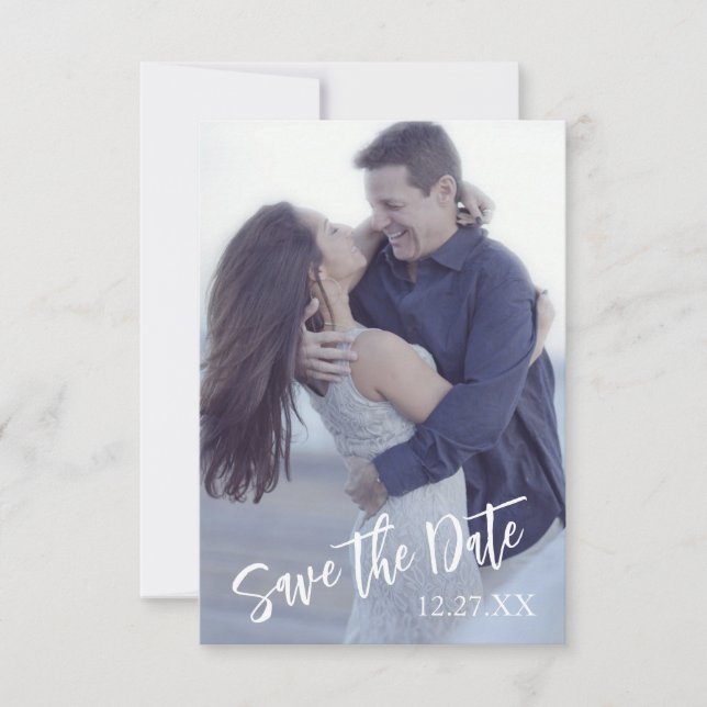 Carte de rappel de mariage floral photo Black Pink (Devant)