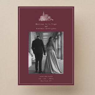 Carte de rappel de mariage photo de New York
