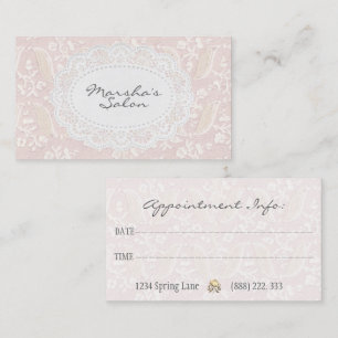 Carte de rappel de rendez-vous élégante à fleurs r
