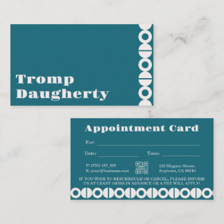 Carte de rappel de rendez-vous professionnel modif