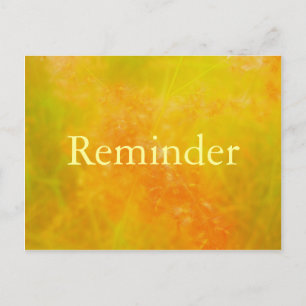 Carte de rappel de rendez-vous professionnel Orang