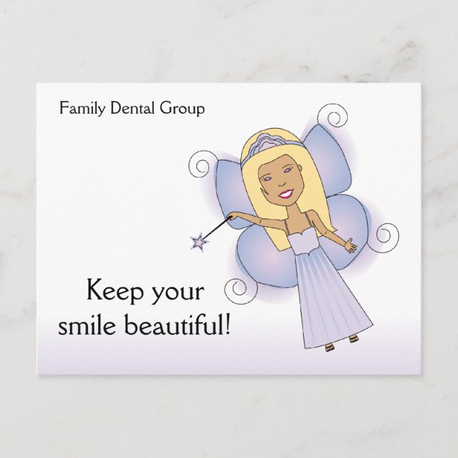 Carte de rappel dentaire, Gardez votre sourire bea (Devant)