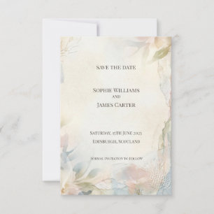 Carte de rappel floral Scottish Blush