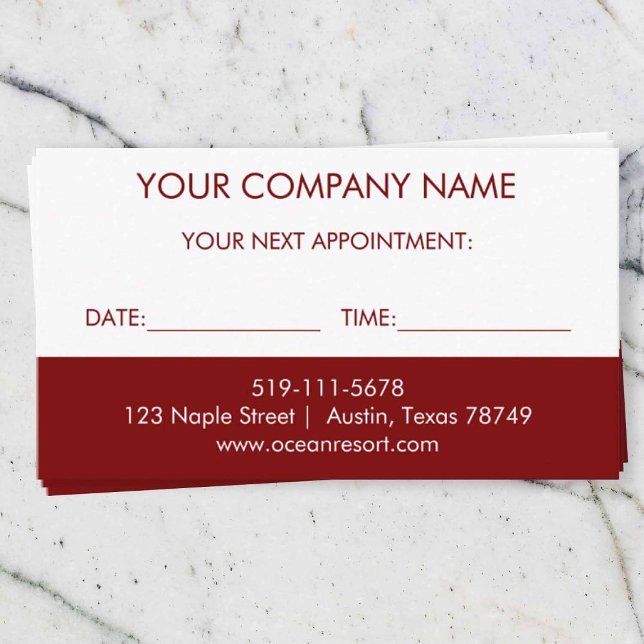 Carte de rappel minimaliste (Créateur téléchargé)