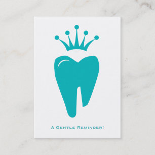 Carte de rappel pour dentiste jote Crown Tooth Log