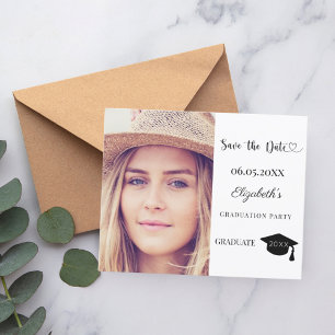 Carte de rappel pour une fête de fin d'études mode